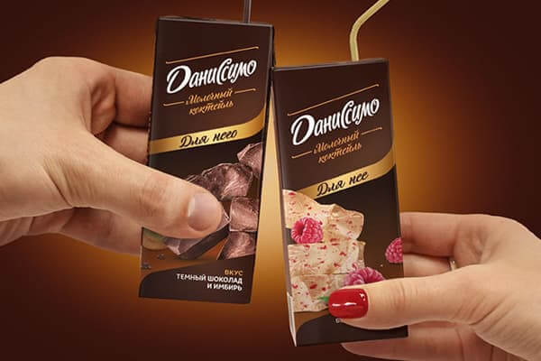 Такие разные, но вместе: дизайн упаковок лимитированной серии коктейлей «Даниссимо»